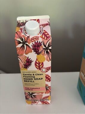 Pink, pineapple, sunrise, foaming hand soap refill never opened